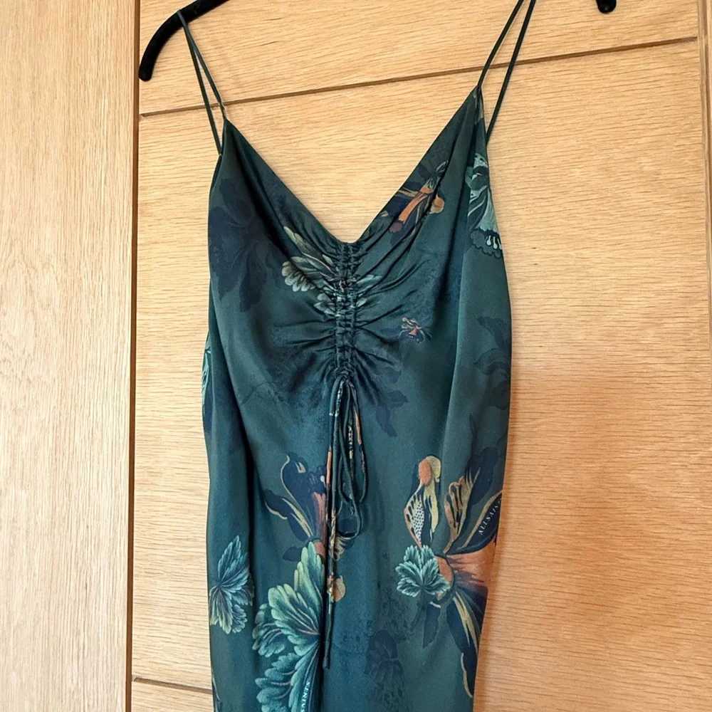 All Saints Elegant Green Floral Dress - Picture 2 of 7